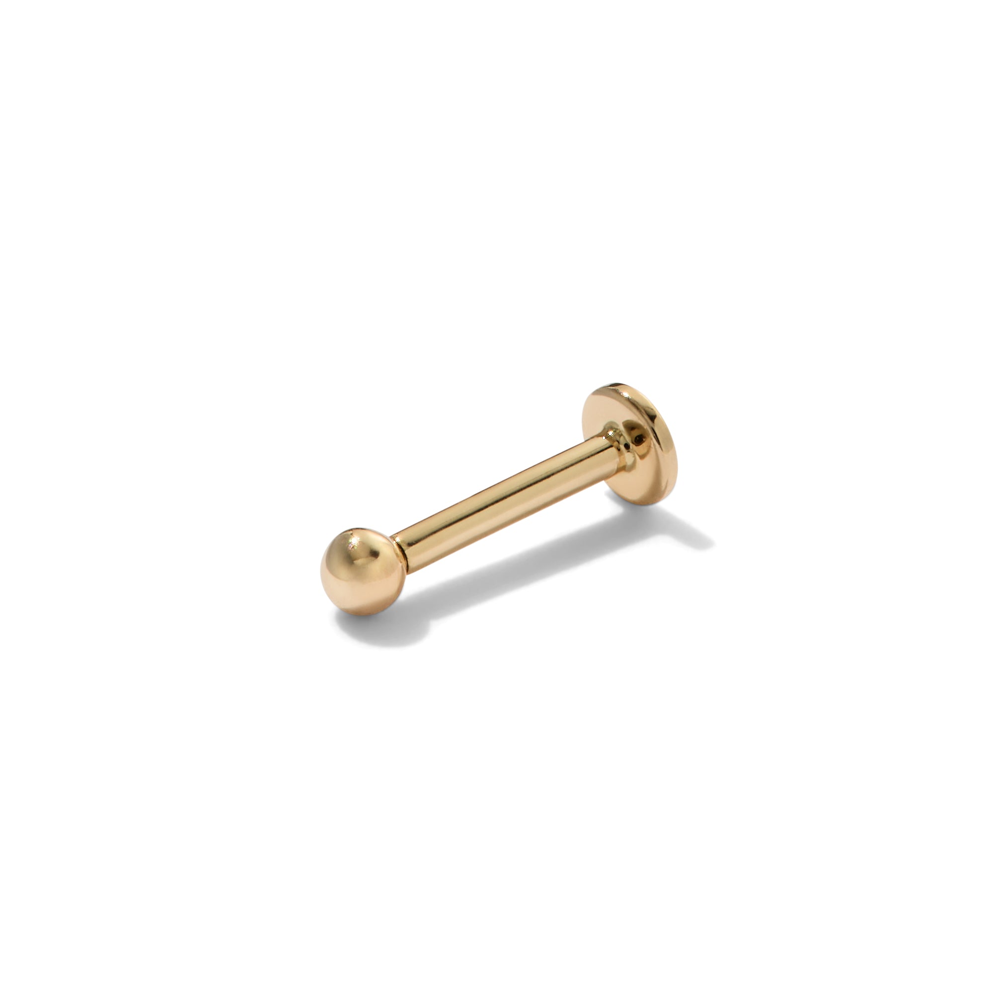 Gold Sphere Flat Back Stud