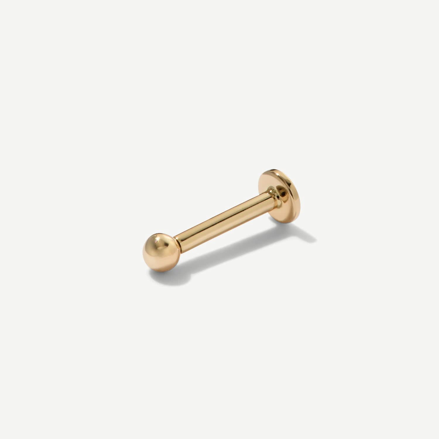 Gold Sphere Flat Back Stud