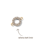Infinity Pavé Circle Love Story Bracelet
