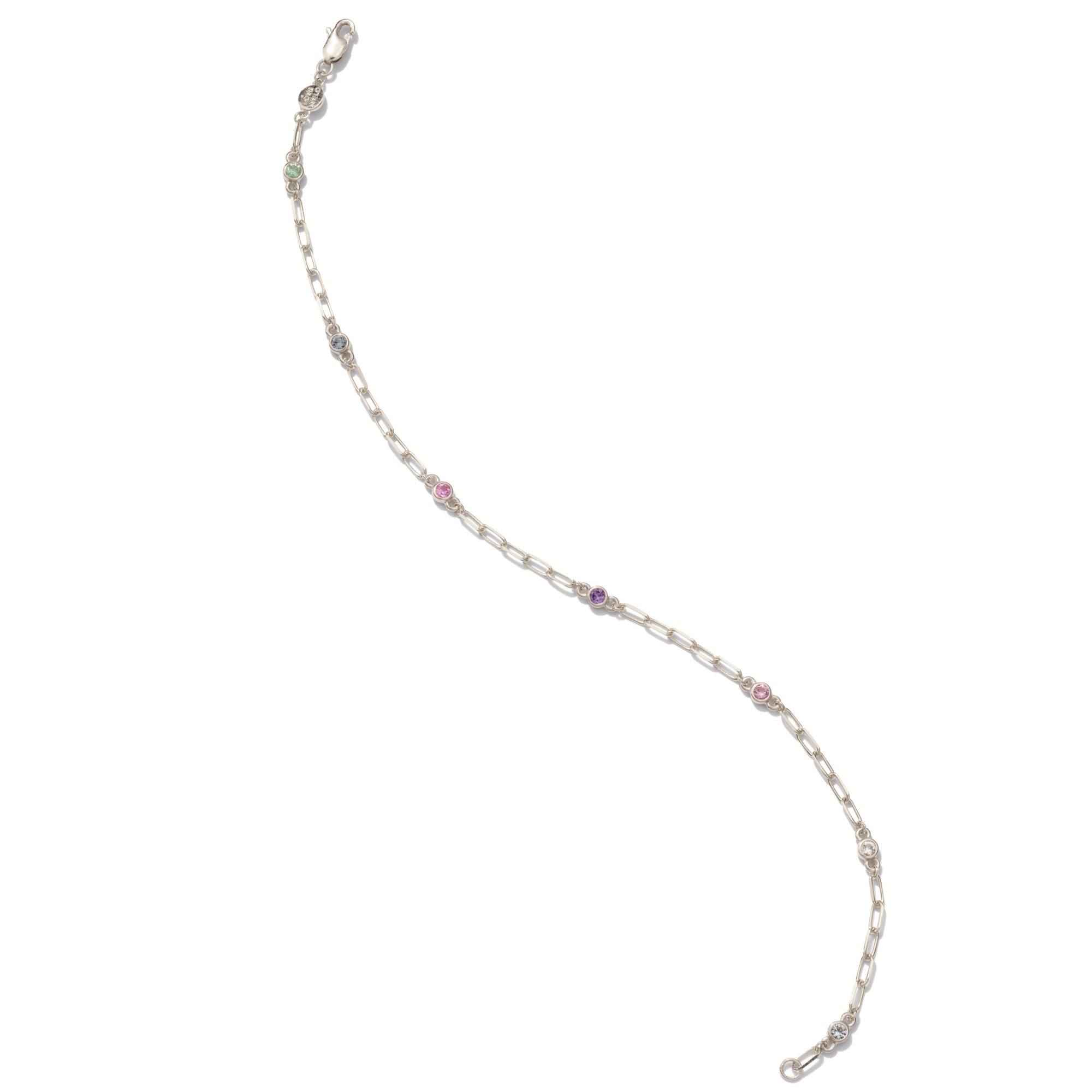 Pastel Gemstone Love Story Bracelet