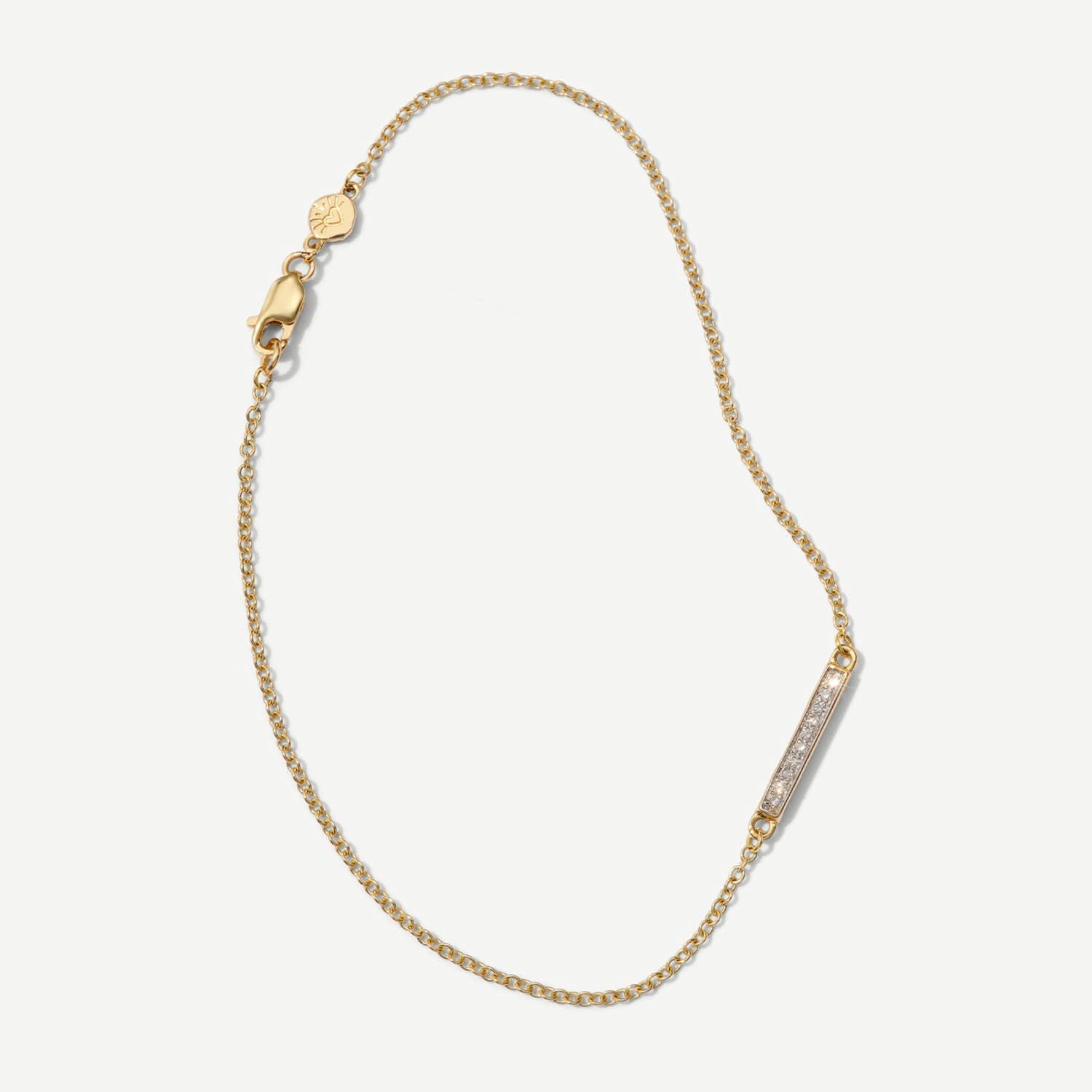 Infinity Pavé Diamond Bar Bracelet