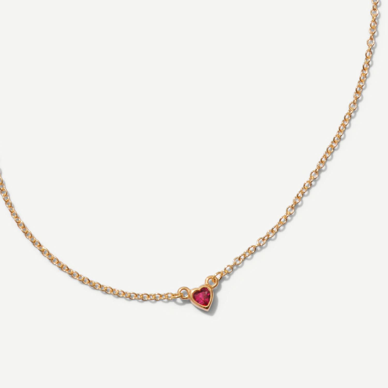 Signature Ruby Heart Necklace
