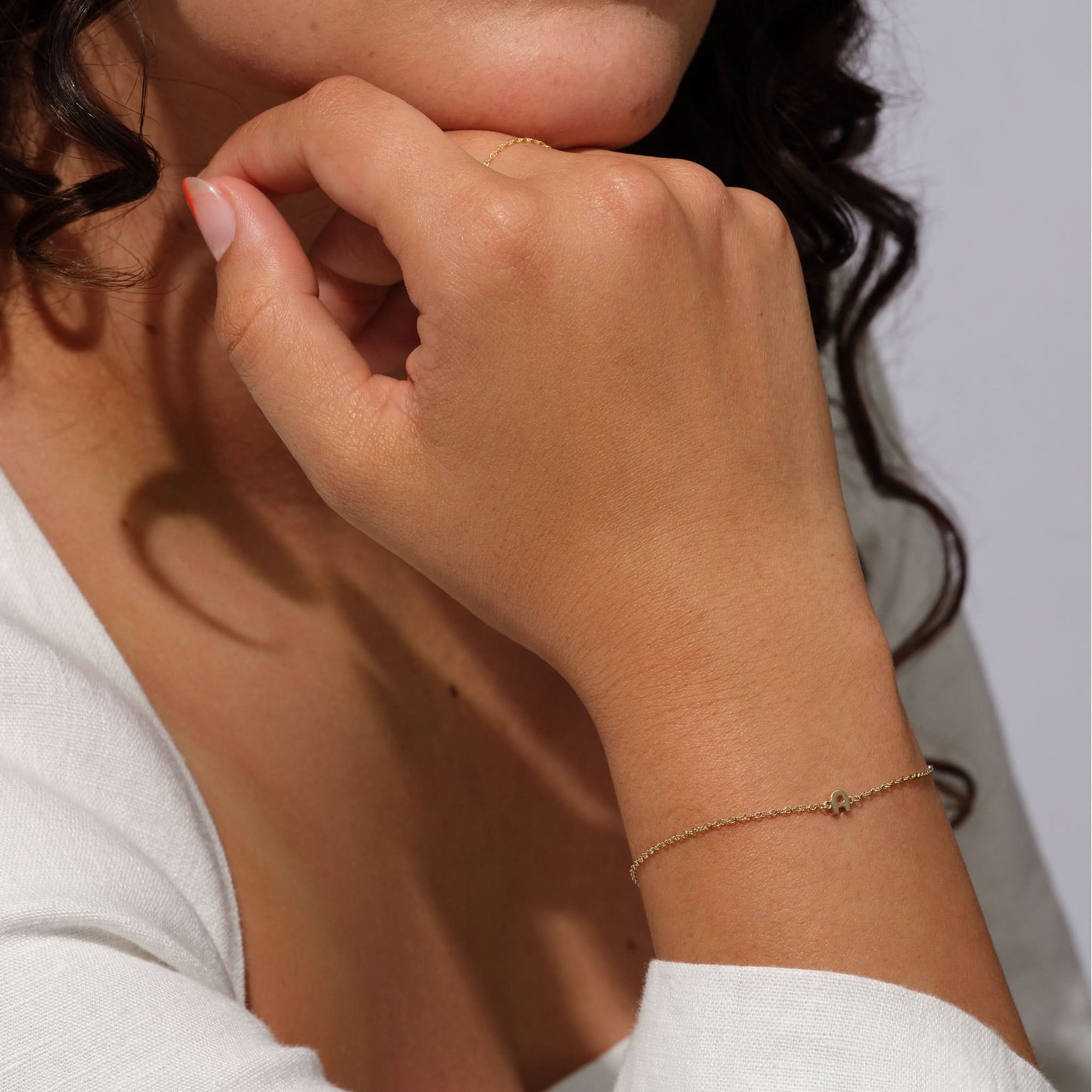 Love Letter Bracelet, 14k Yellow Gold