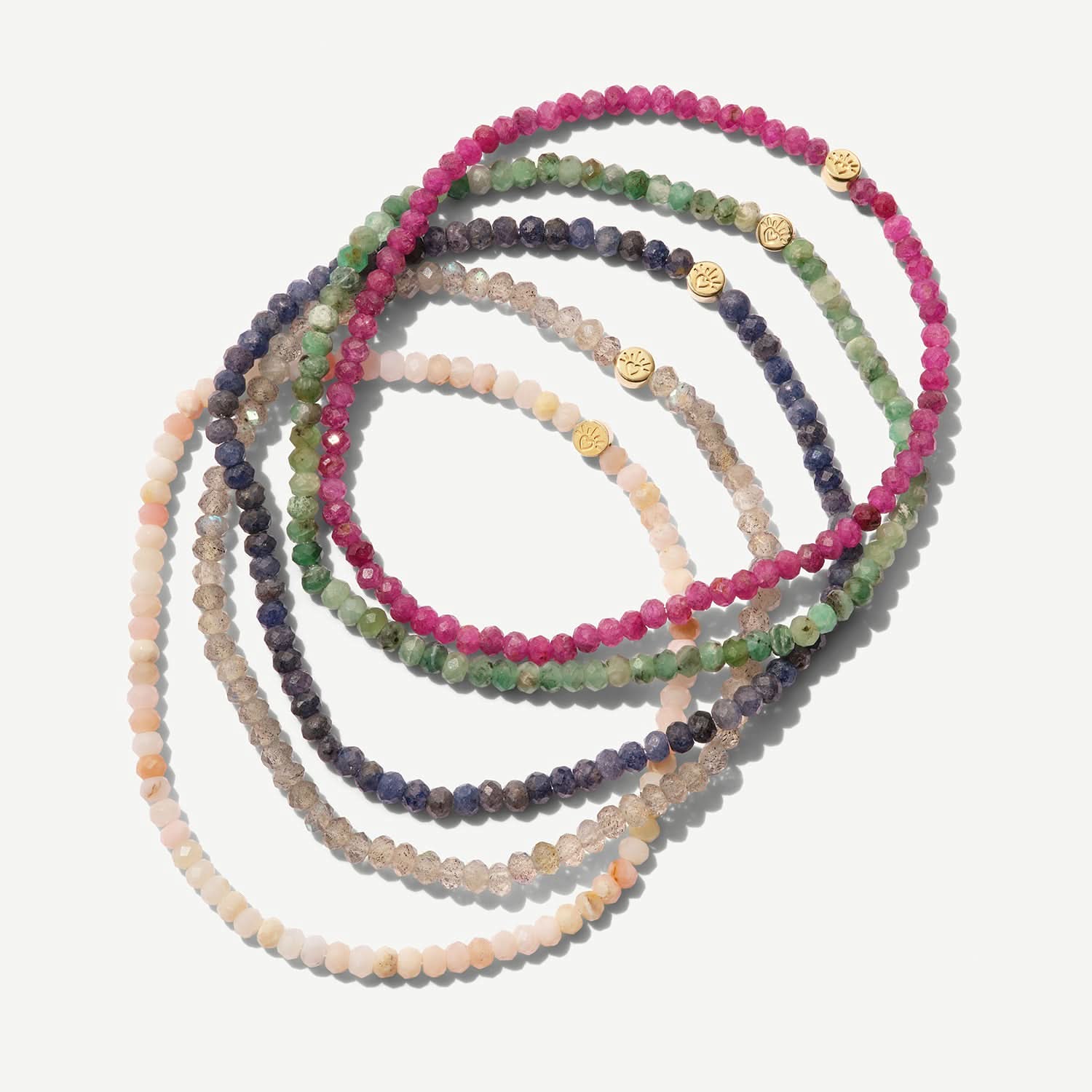 Ruby Gemstone Stretch Bracelet