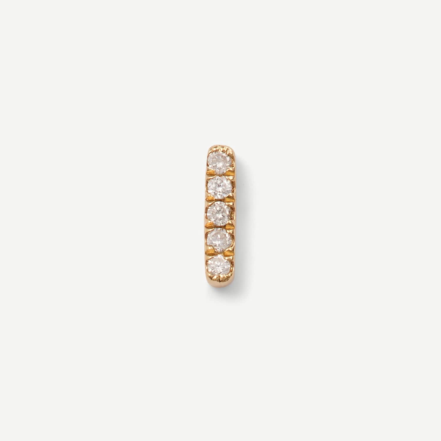 Diamond Bar Flat Back Stud