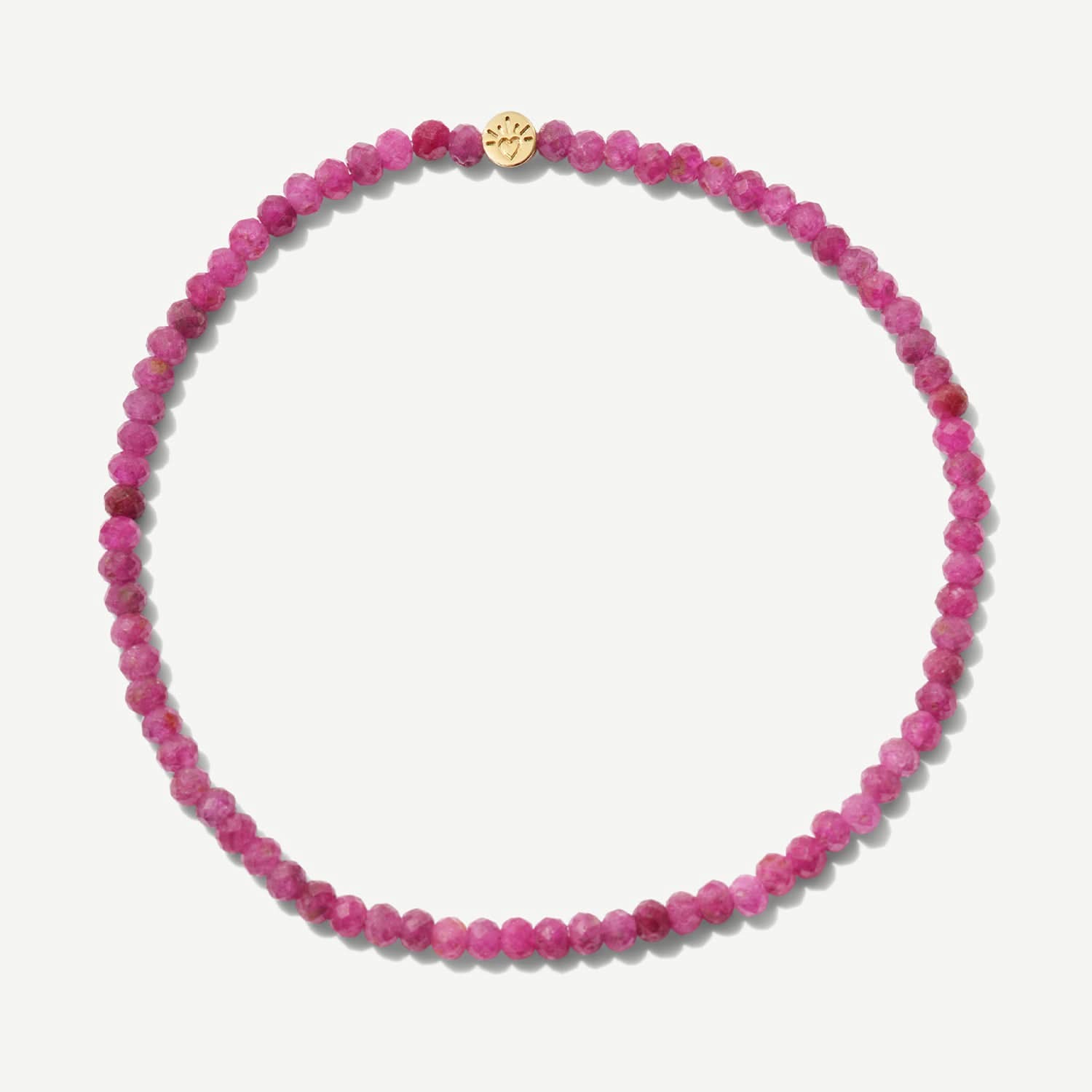 Ruby Gemstone Stretch Bracelet