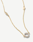 Infinity Pave Circle Love Story Necklace