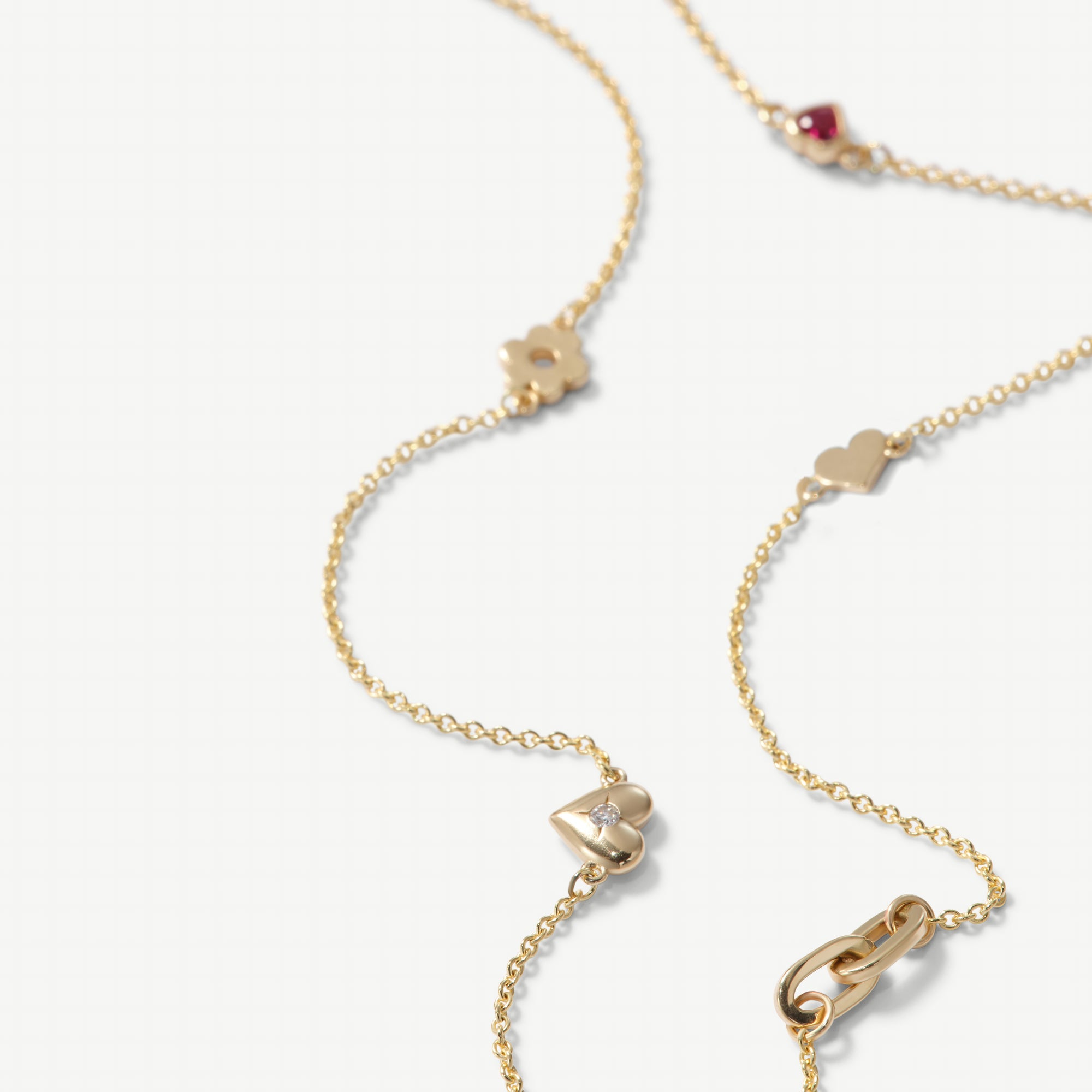 Heart Link Love Story Necklace
