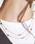Infinity Pave Circle Love Story Necklace