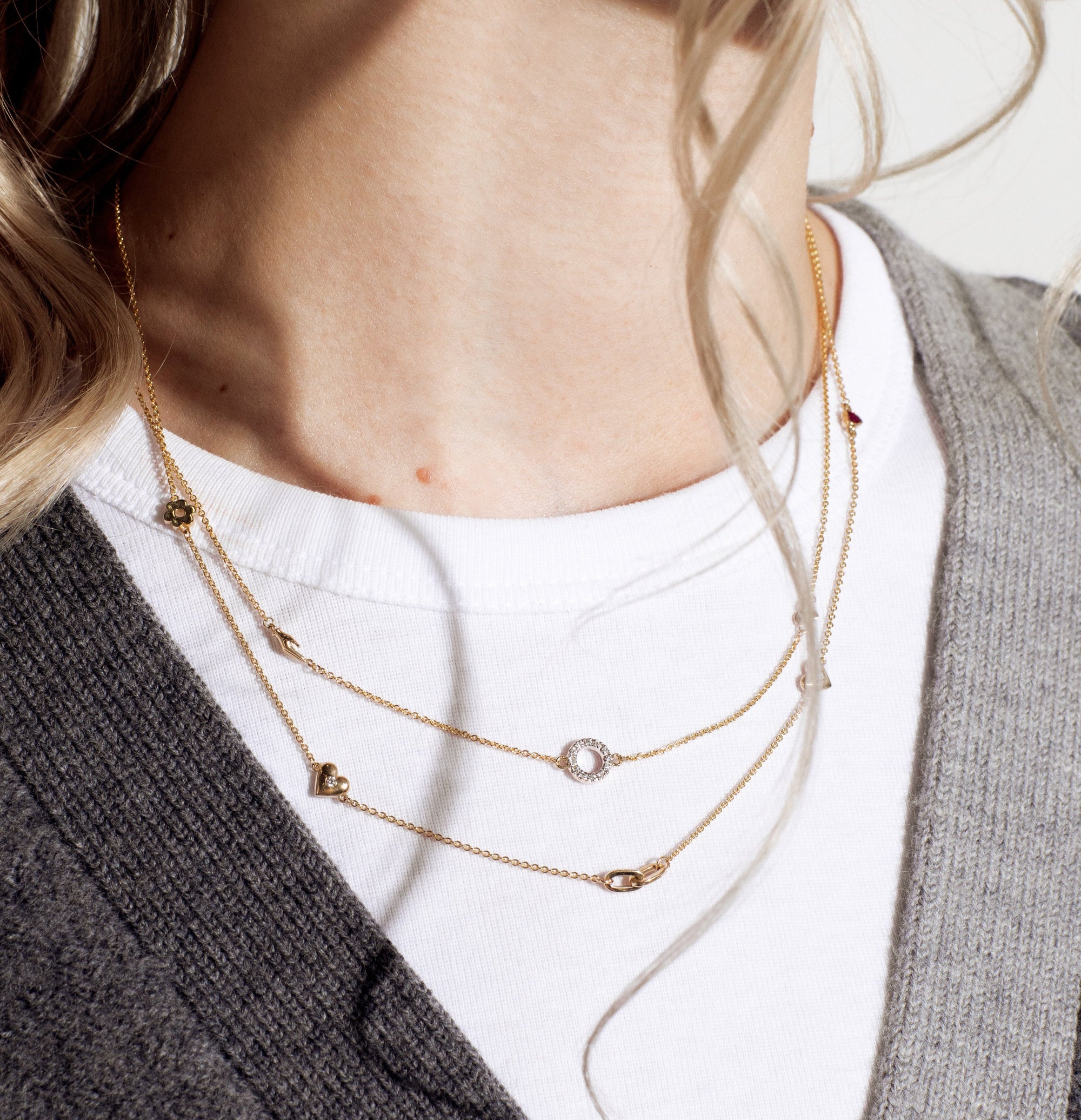 Heart Link Love Story Necklace