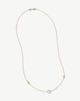 Infinity Pave Circle Love Story Necklace