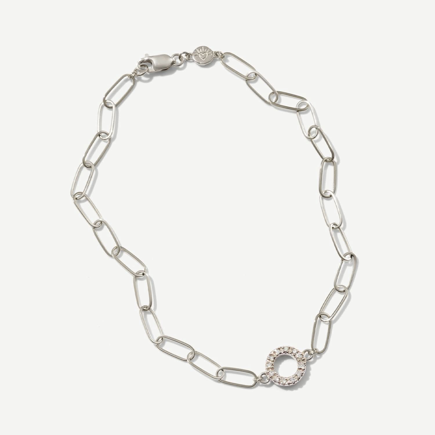 Infinity Pavé Circle Love Story Bracelet