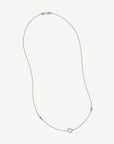 Infinity Pave Circle Love Story Necklace