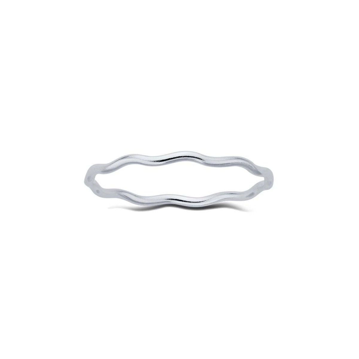 Sterling Silver Stack Ring: Wavy Band