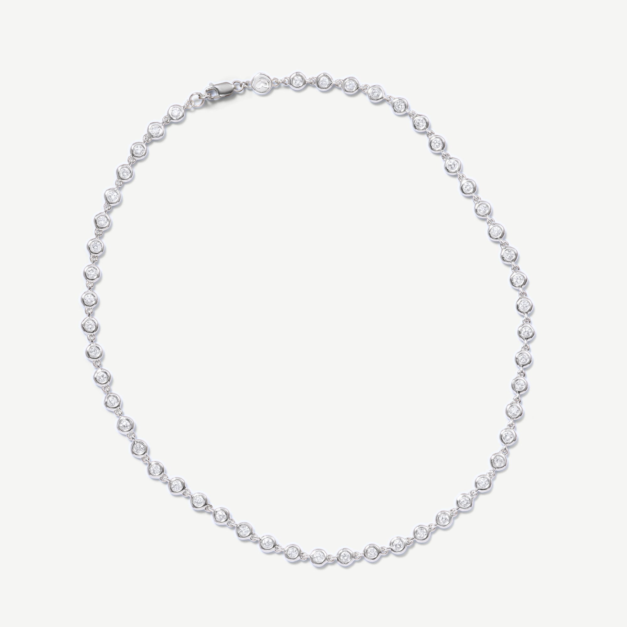 Sterling Tennis Anklet