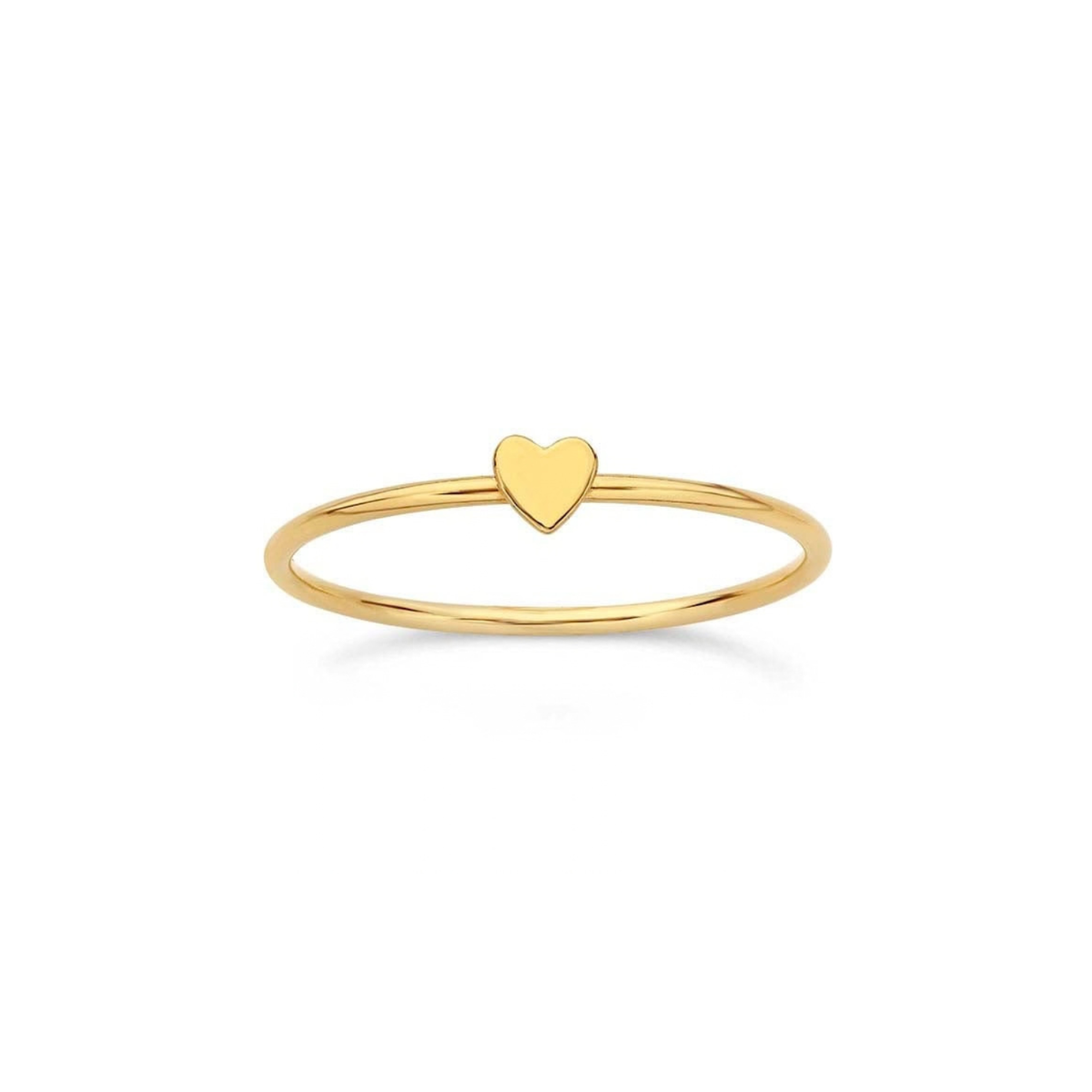 Gold Filled Stack Ring: Heart