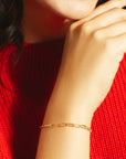 Gold Filled Paperclip Bracelet