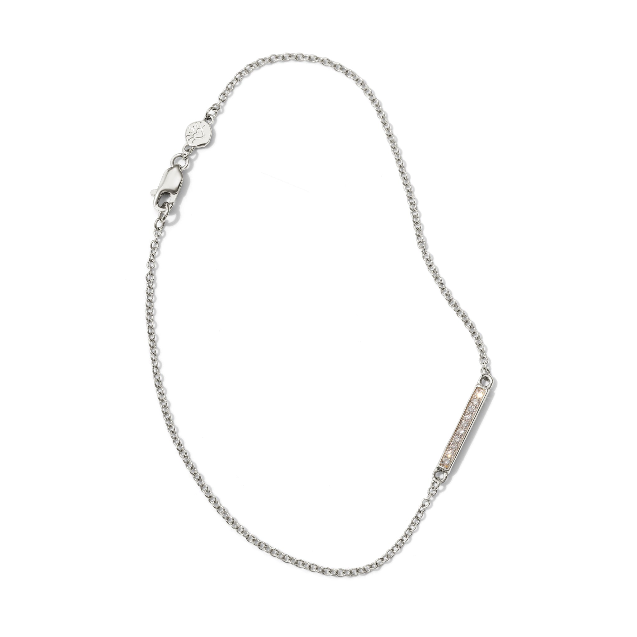 Infinity Pavé Diamond Bar Bracelet