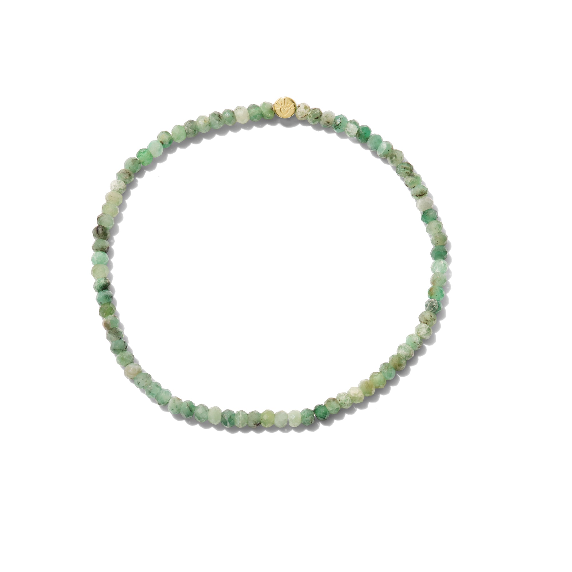 Emerald Gemstone Stretch Bracelet