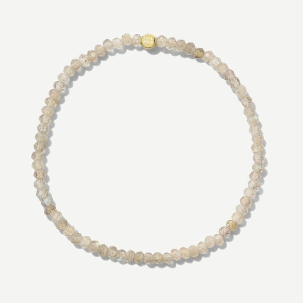 Bracelet Stretch Labradorite 8-12mm Qualité AAA - Pierre De Guérison Naturelle - Fait Main