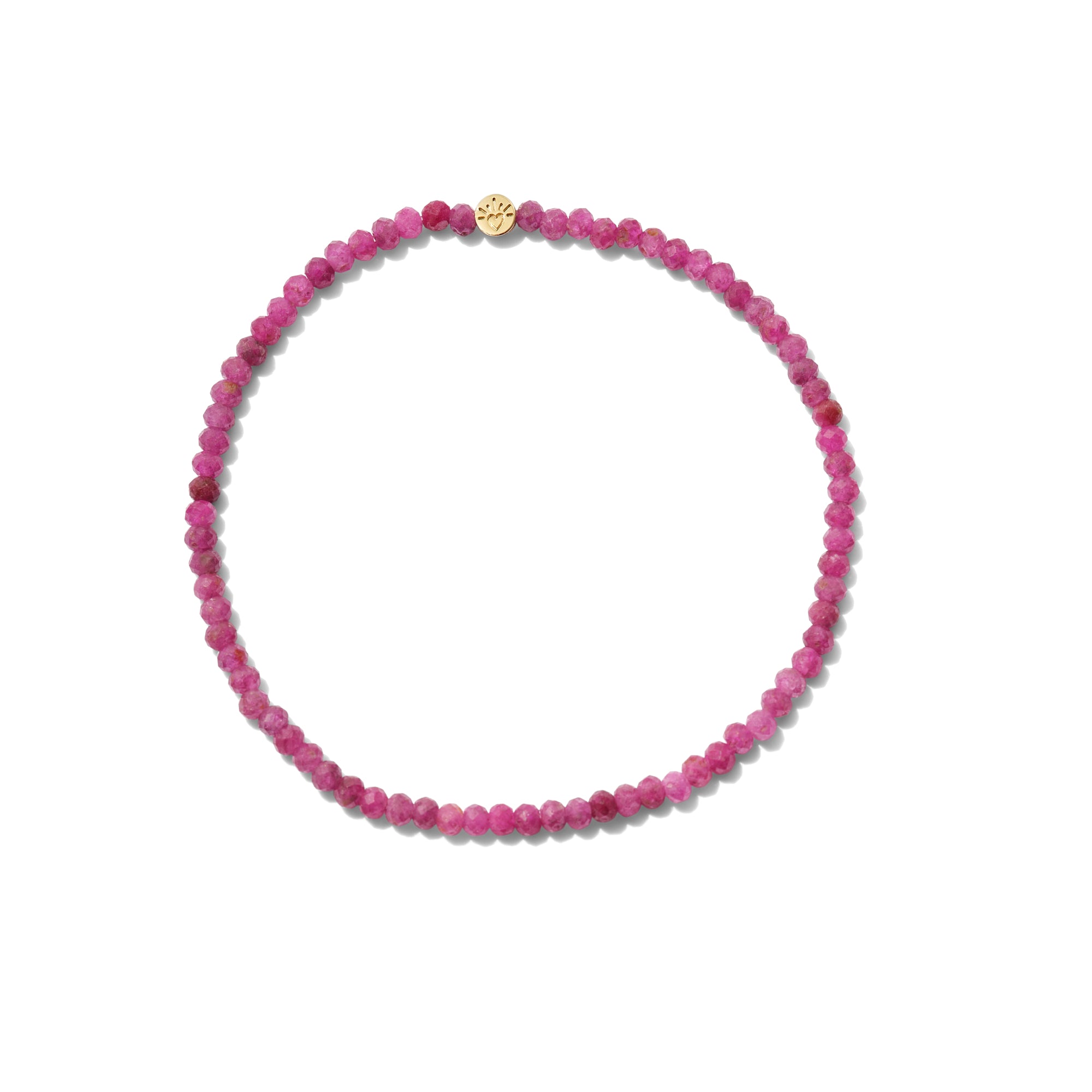 Buy ADMIER Ruby Stone Bracelet with round evil eye Natural Healing Crystal  Gem Stone Beaded Bracelet for Men & Women Online at Best Prices in India -  JioMart.