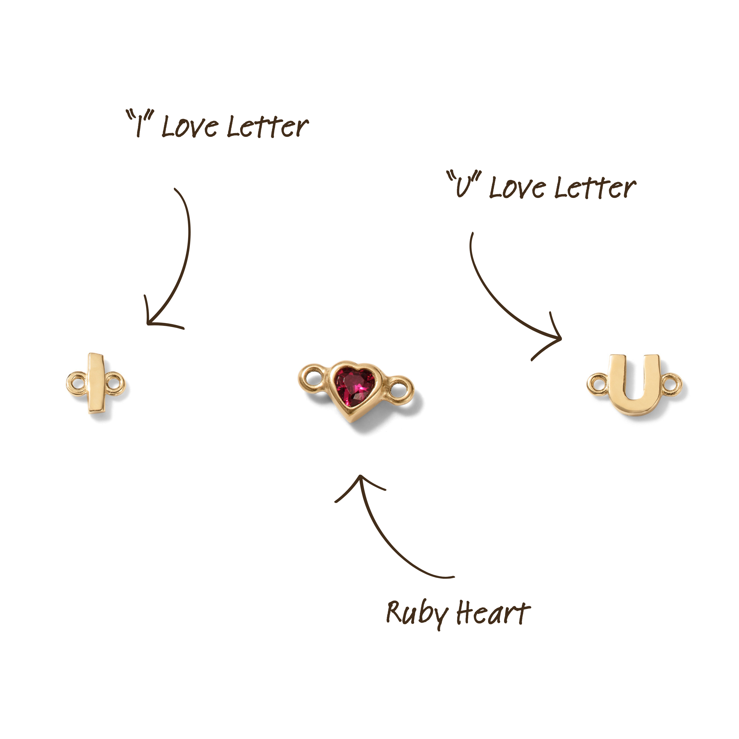 Ruby Messenger Love Story Bracelet