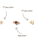 Ruby Messenger Love Story Bracelet