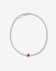 Sterling Origin Stone Curb Bracelet