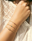 Gold Filled Origin Stone Curb Bracelet
