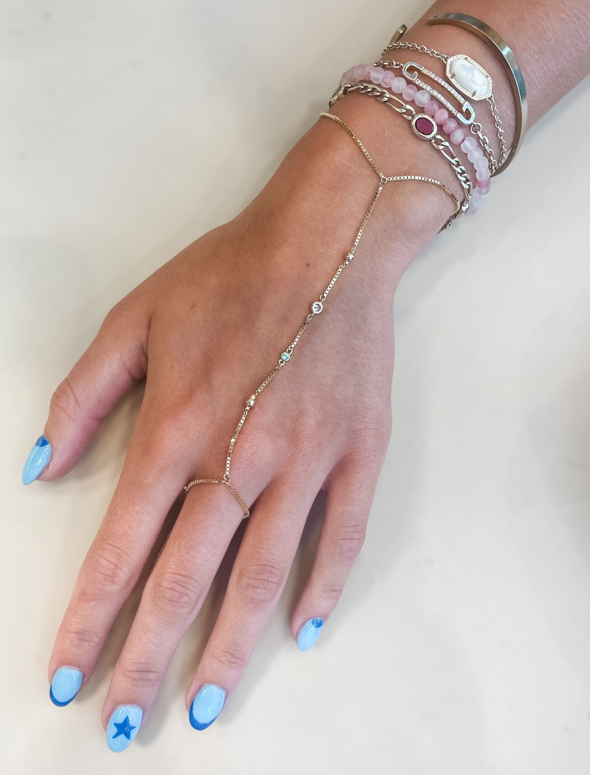 Color Hand Chains Loveweld 14k Gold Hand Chains - Tailor Made Jewelry